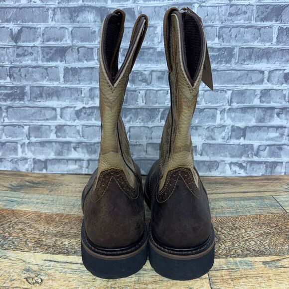 Justin Original Superintendent 11 Inch Electrical Soft Toe Work Boot Mens 11 D - Picture 4 of 6